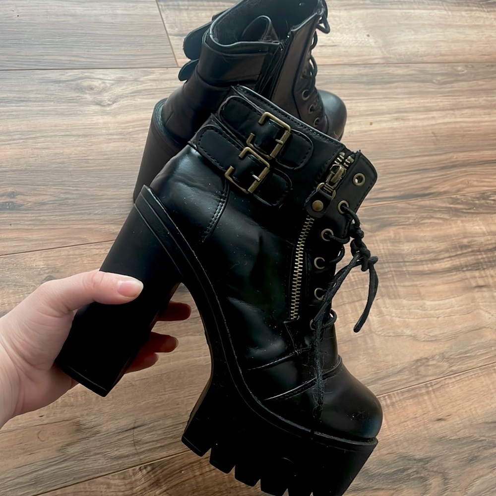 Black boots